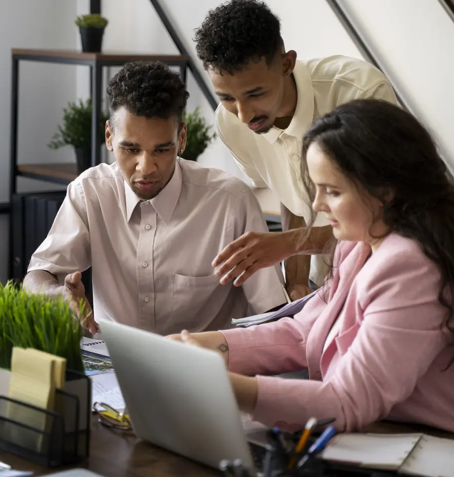 side-view-people-working-with-laptop
